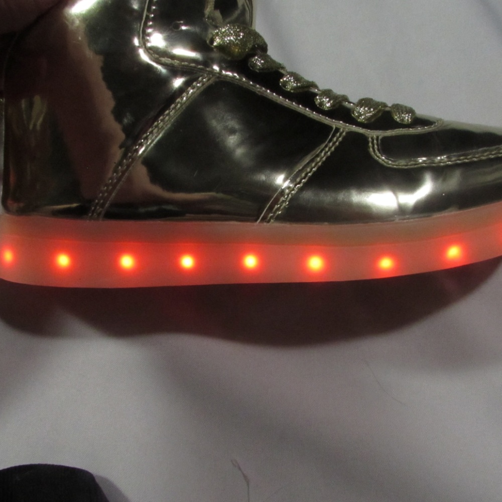 Gold Light up/Dancing Shoes Womens Size 10 UNSEX